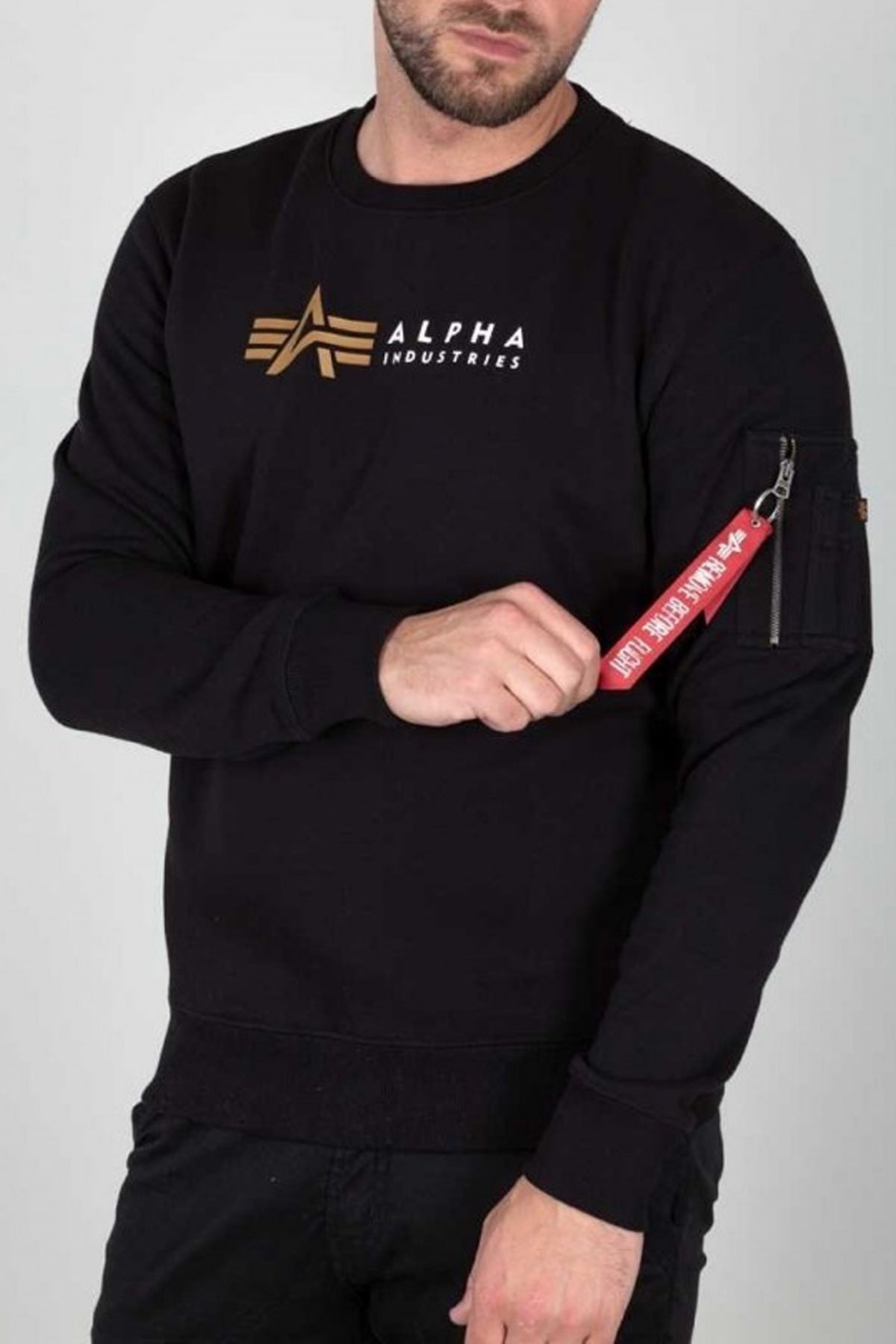ALPHA INDUSTRIES ALPHA JUMPER en color BLACK  (3)