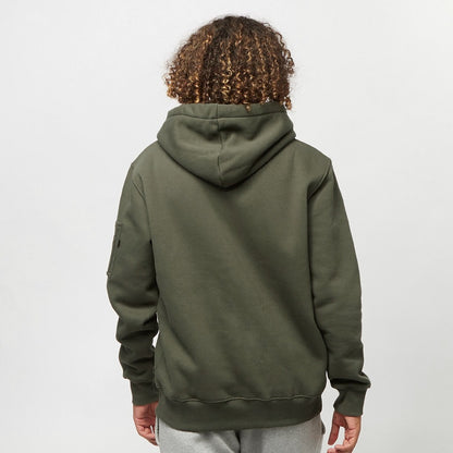 ALPHA INDUSTRIES ALPHA LABEL HOODY en color DRKOLIV  (5)