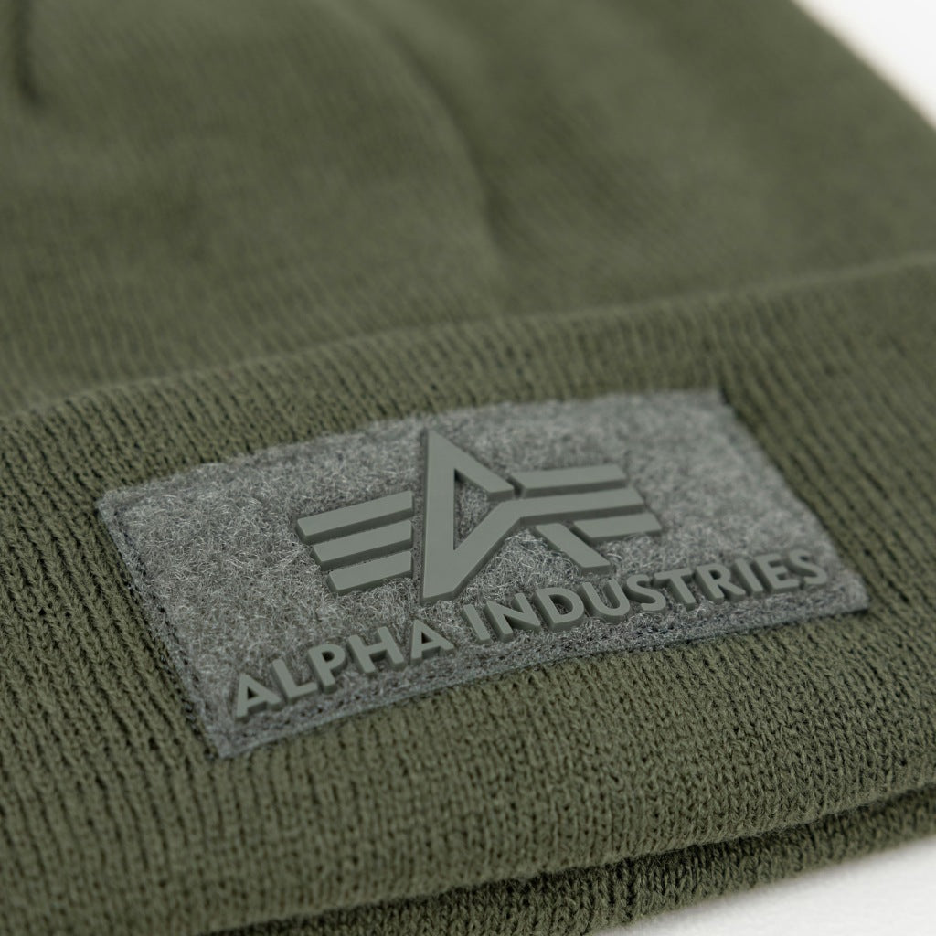 ALPHA INDUSTRIES VLC BEANIE en color DRKGRN  (6)