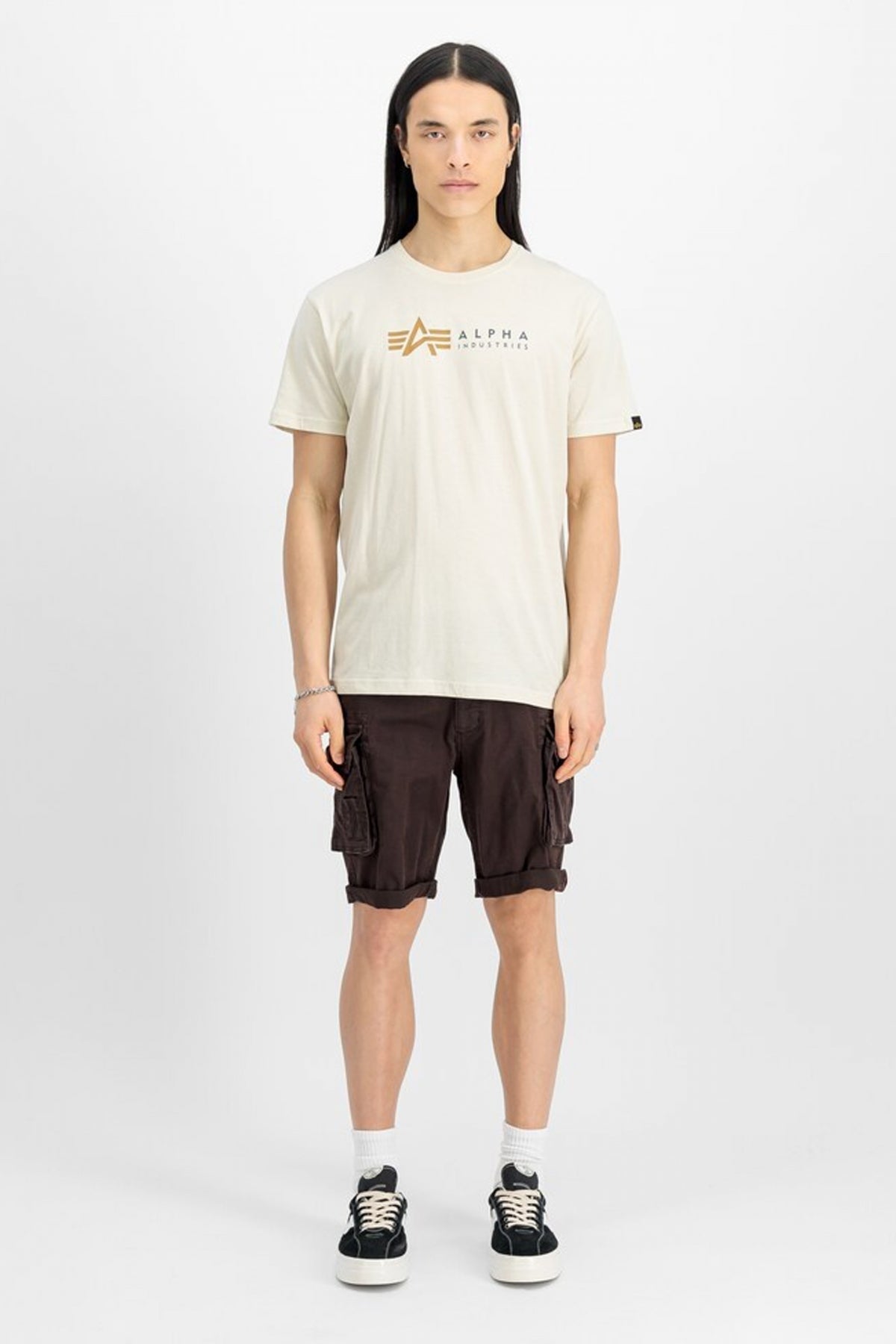 ALPHA INDUSTRIES CREW SHORT en color BROWN  (4)
