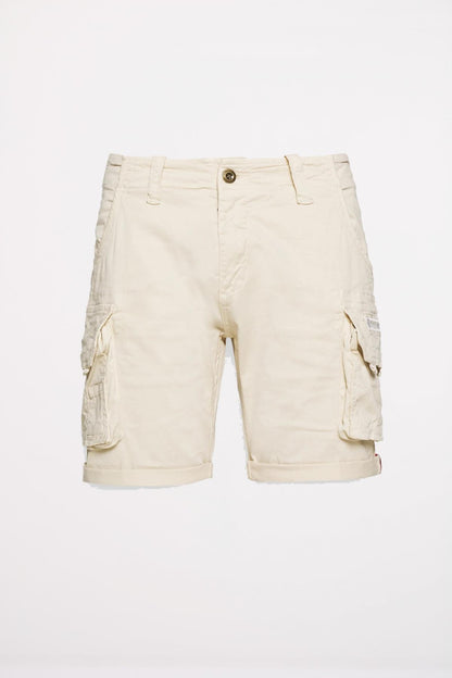 ALPHA INDUSTRIES CREW SHORT en color STRWHT  (2)
