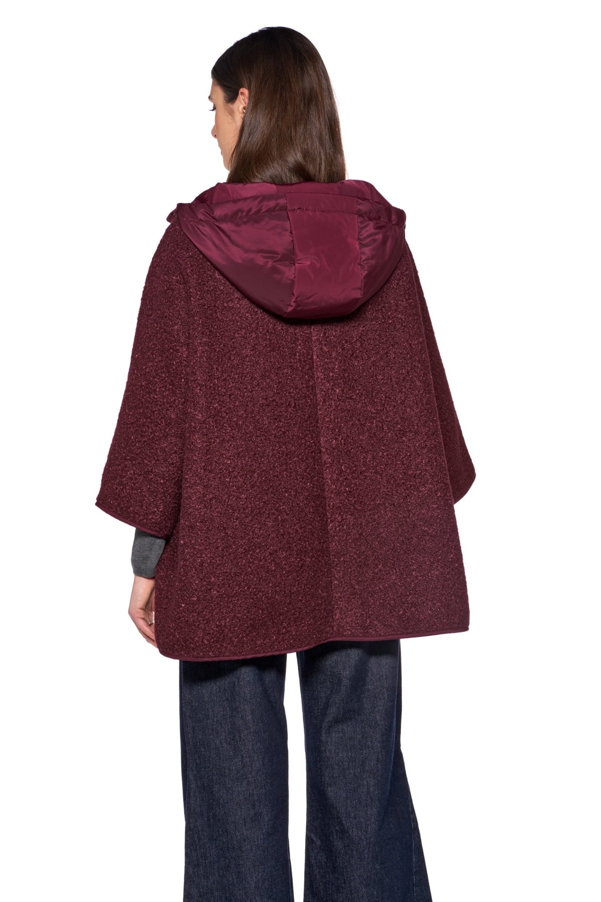 GEOX W SWEATER CURLY CAPE en color F  (2)