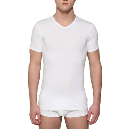 BIKKEMBERGS UNDERWEAR -PACK HOMBRE V-NECK en color WHITE  (4)