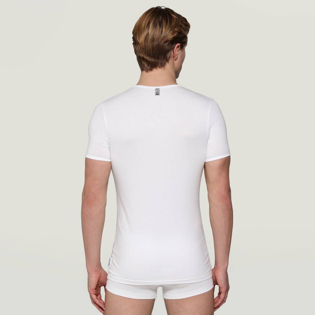 BIKKEMBERGS UNDERWEAR -PACK HOMBRE V-NECK en color WHITE  (5)