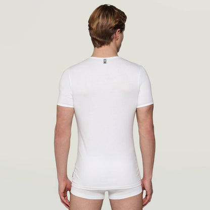 BIKKEMBERGS UNDERWEAR -PACK HOMBRE V-NECK en color WHITE  (5)