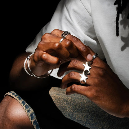 TWOJEYS SUPERSTAR KNUCKLE RI en color PLATA  (6)