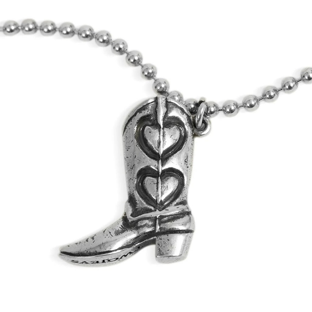 TWOJEYS BOOT NECKLACE en color PLATA  (6)