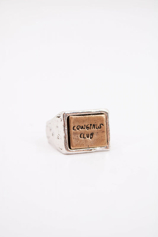 TWOJEYS COWGIRL CLUB RING en color PLATA  (1)