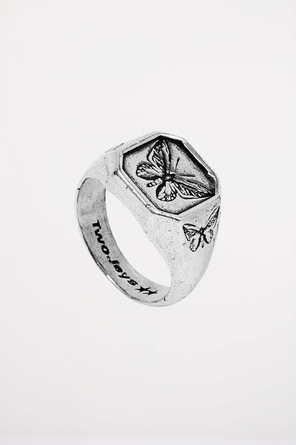 TWOJEYS BUTTERFLY EFFECT RIN en color PLATA  (1)