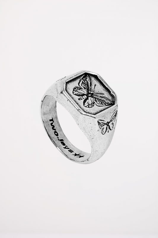 TWOJEYS BUTTERFLY EFFECT RIN en color PLATA  (1)