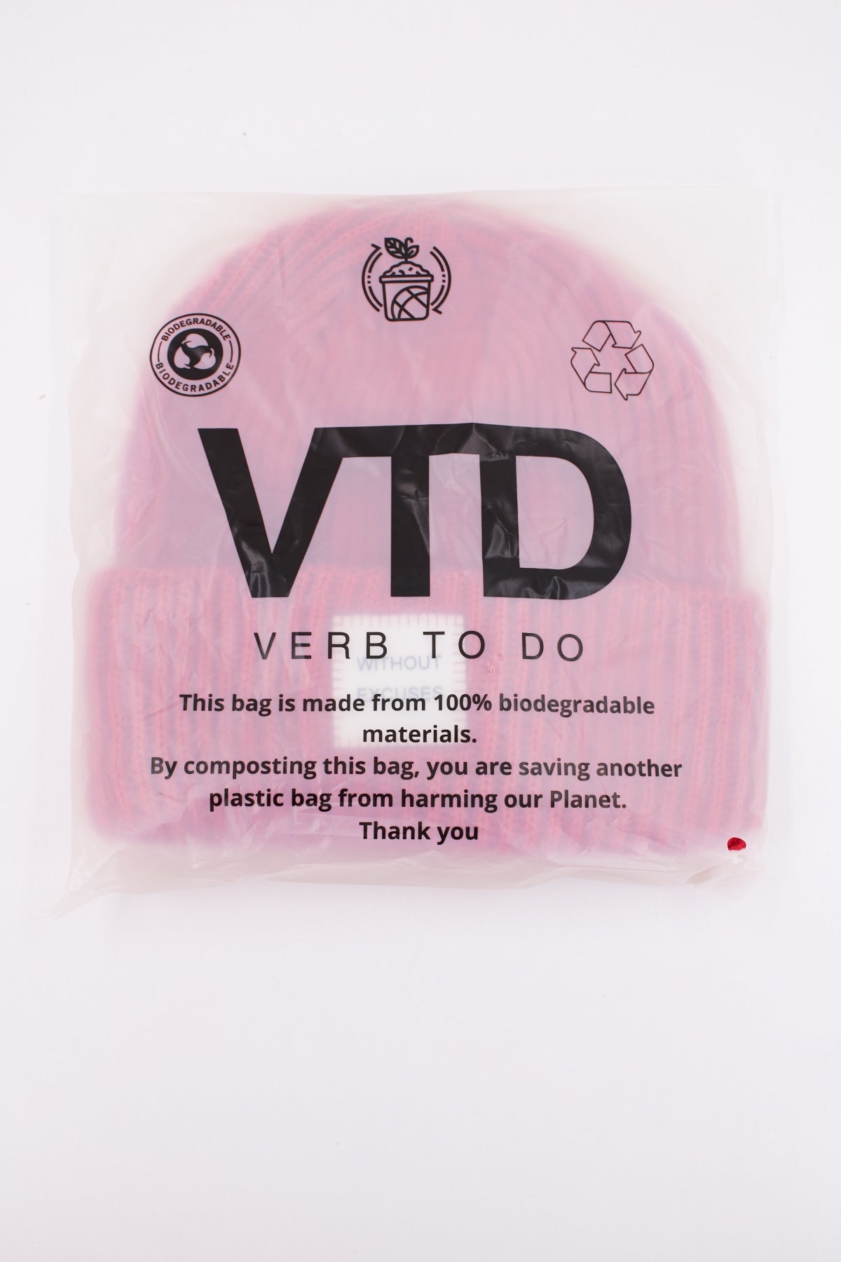 VERB TO DO WITHOUT EXCUSES en color RED  (4)