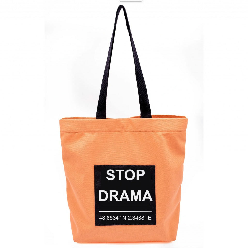 VERB TO DO STOP DRAMA en color ORANGE  (4)