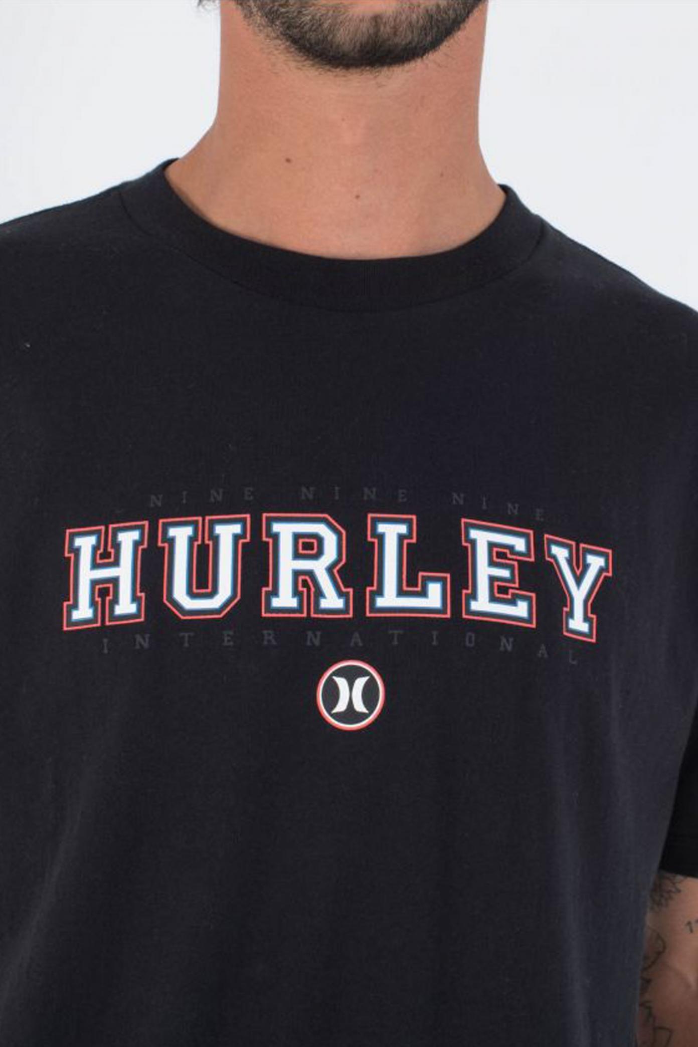 HURLEY ORGANIC BURNSIDE TEE en color BLK  (3)