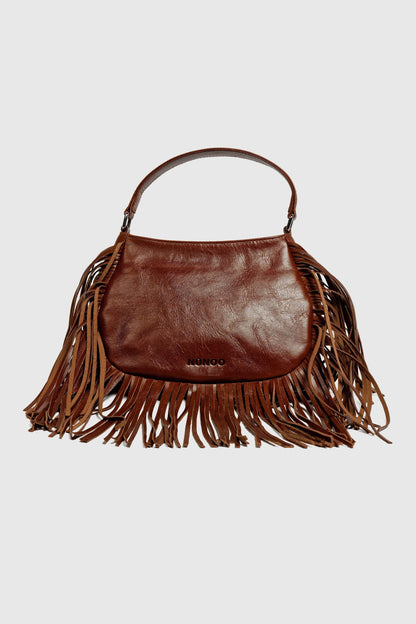 NUNOO BETTY FRINGE RIVER en color BROWN  (1)