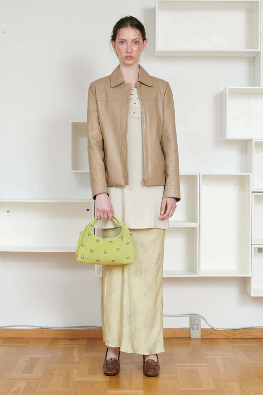 NUNOO DANDY RIVET SUEDE en color LIME  (1)