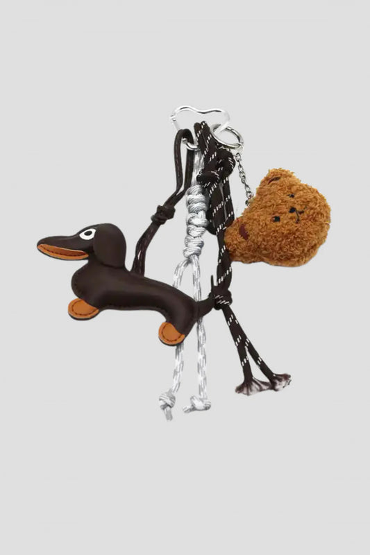 STICKY BESTIE BAGCHARM BCH  en color BROWN  (1)