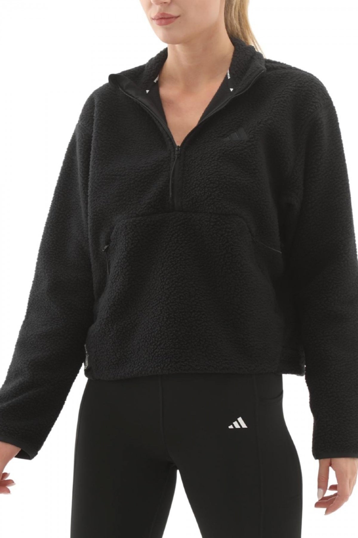 ADIDAS W CT FLEECE HZ en color BLACK  (3)