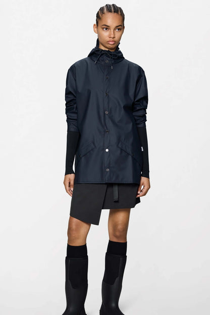 RAINS JACKET W en color NAVY  (1)