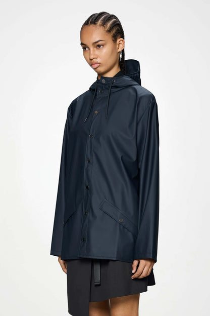 RAINS JACKET W en color NAVY  (4)