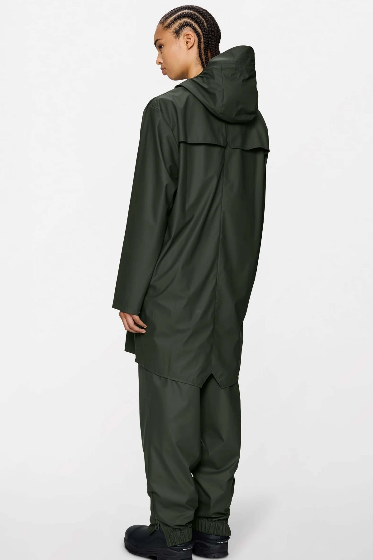 RAINS LONG JACKET W en color DKGREY  (2)