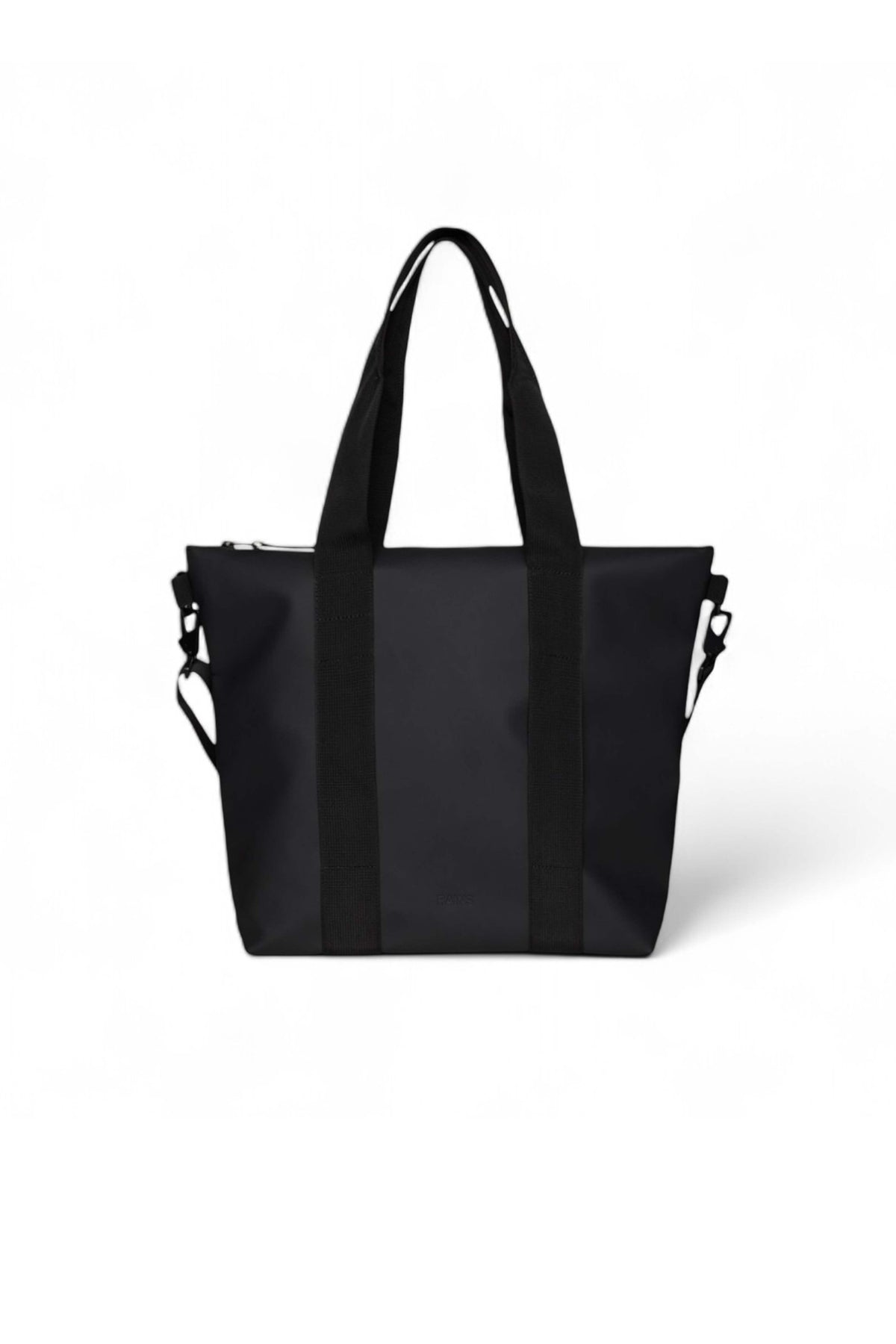 RAINS TOTE BAG MINI W en color BLACK  (3)