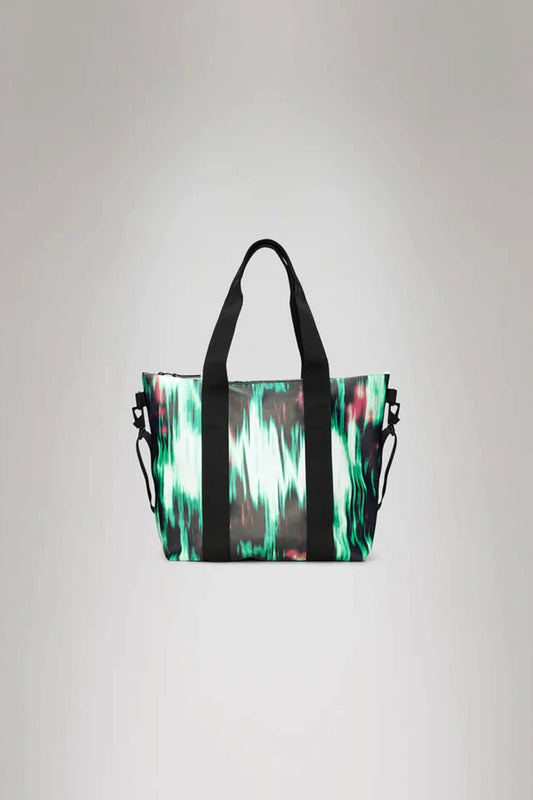 RAINS TOTE BAG MINI W en color BLUR  (1)