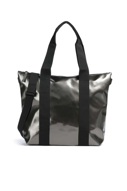 RAINS TOTE BAG MINI W en color RAVEN  (1)