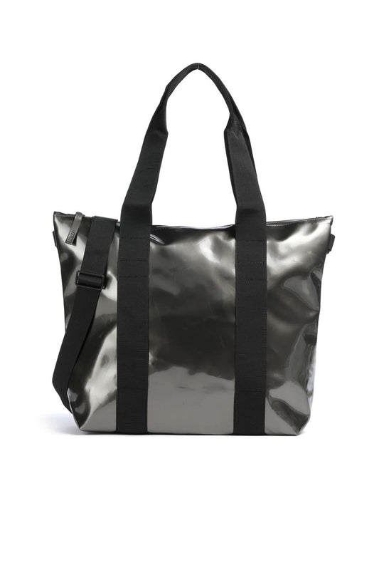 RAINS TOTE BAG MINI W en color RAVEN  (1)
