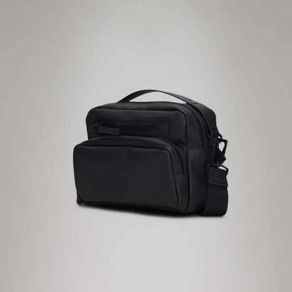 RAINS CARGO BOX BAG W en color BLACK  (1)