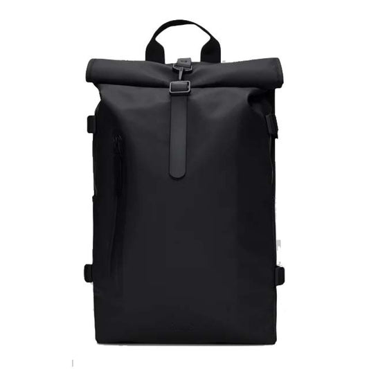 RAINS ROLLTOP RUCKSACK W en color BLACK  (1)