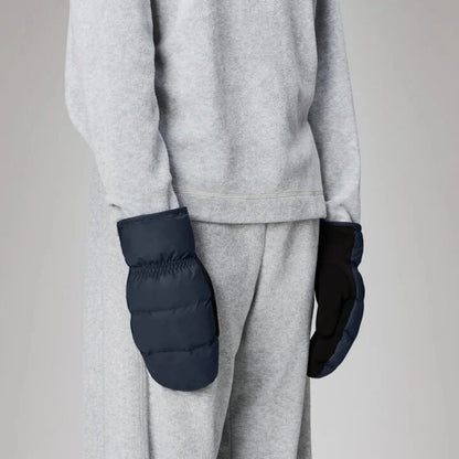 RAINS LOHJA PUFFER MITTENS en color NAVY  (2)