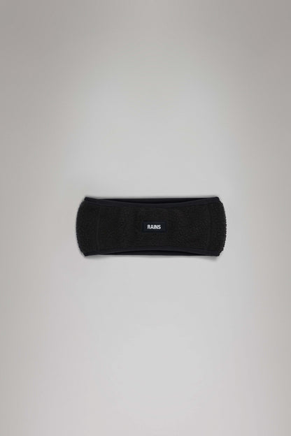 RAINS FLEECE TRAPPER HAT W en color BLACK  (1)