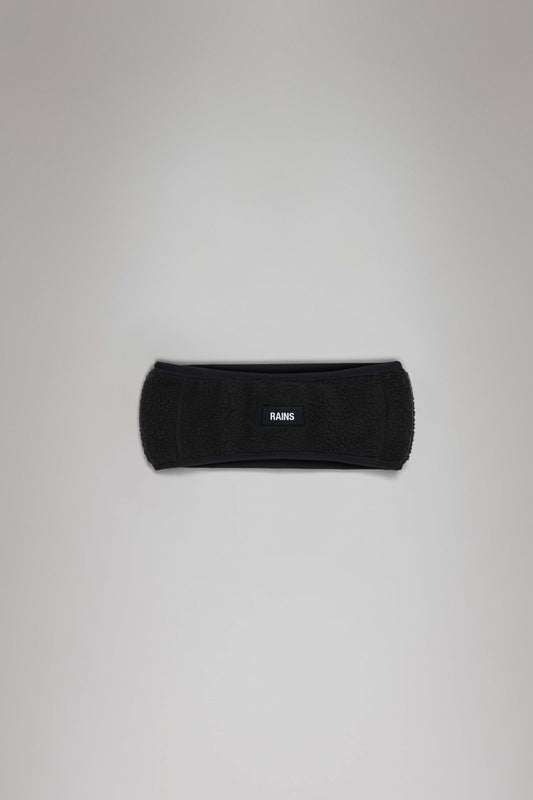 RAINS FLEECE TRAPPER HAT W en color BLACK  (1)