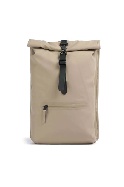 RAINS  ROLLTOP RUCKSACK W en color BEIGE  (5)