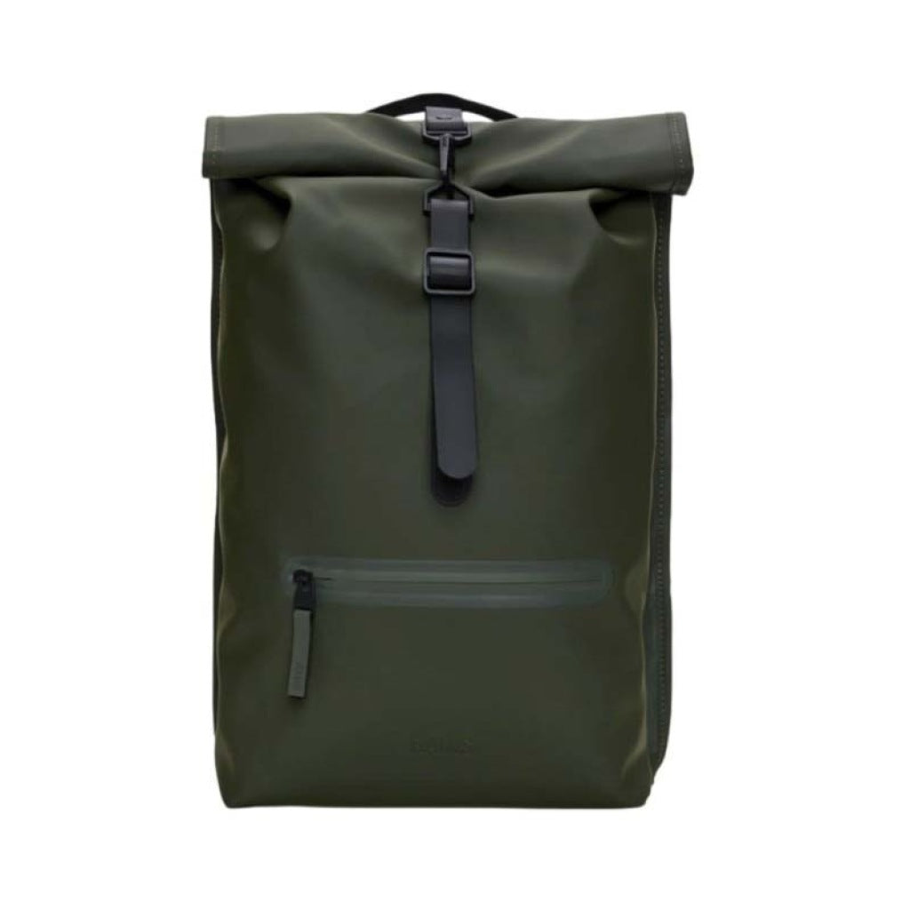 RAINS  ROLLTOP RUCKSACK W en color GREEN  (4)