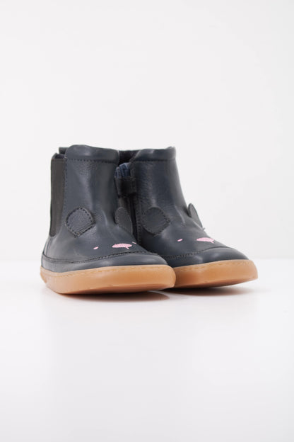 CHETTO BOTIN BAREFOOT PIEL  en color AZUL  (2)