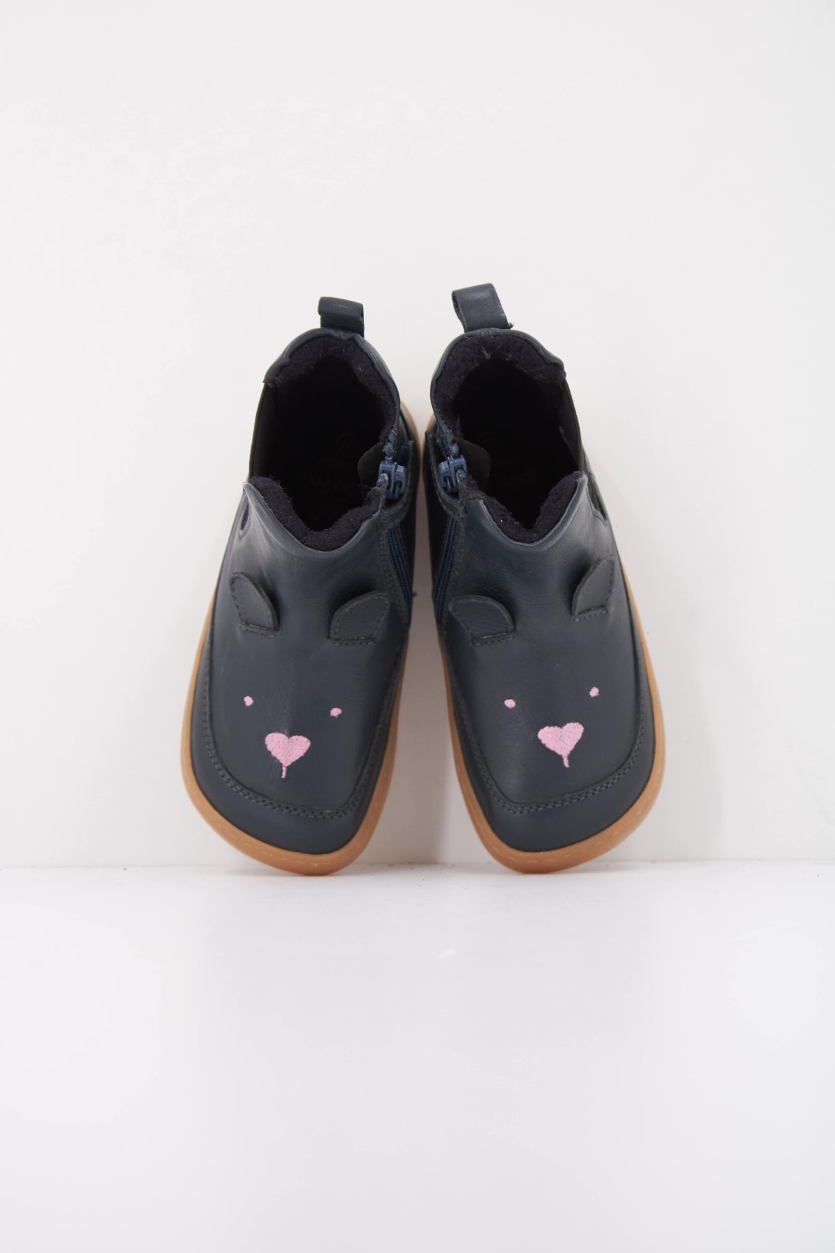 CHETTO BOTIN BAREFOOT PIEL  en color AZUL  (3)