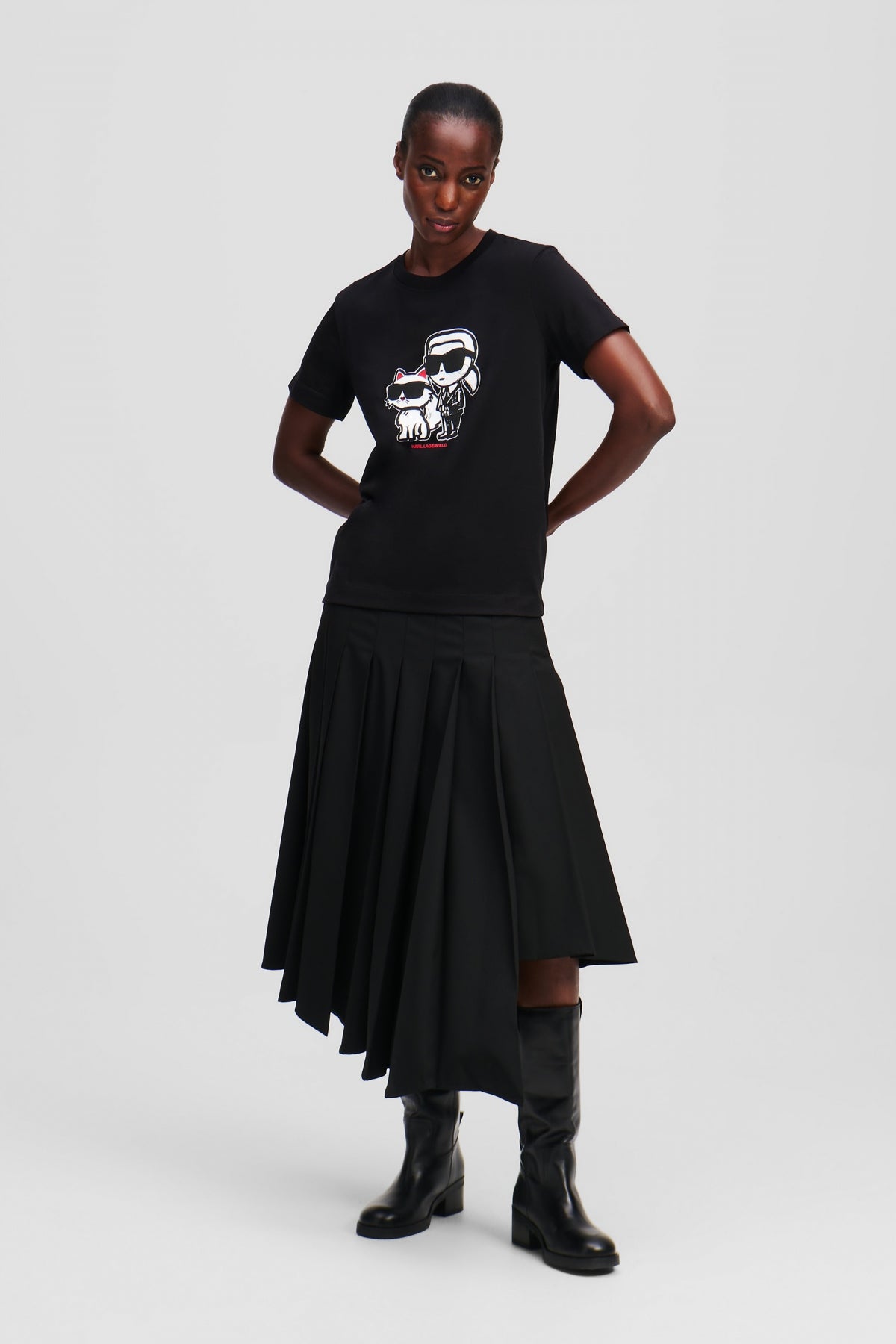 KARL LAGERFELD JEANS AW IKON SKETCH en color BLACK  (4)