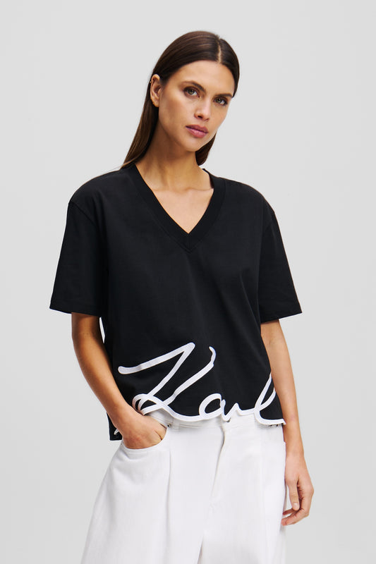 KARL LAGERFELD JEANS KARL SIGNATURE HEM V en color BLACK  (1)