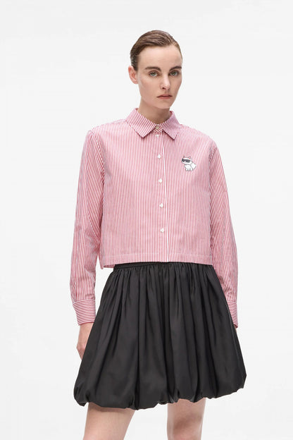 KARL LAGERFELD JEANS IKON CHOUPETTE CROPP en color WHTSTR  (1)