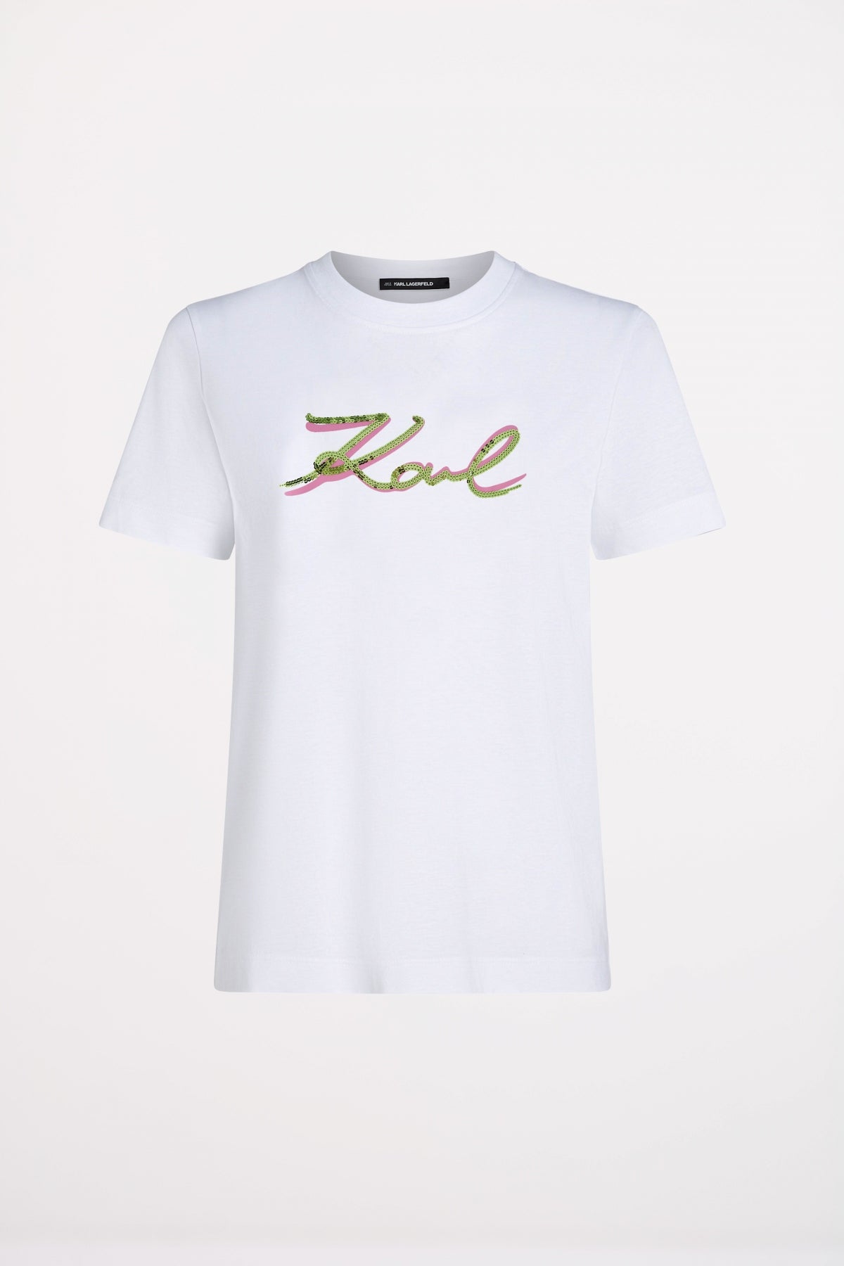 KARL LAGERFELD JEANS SIGNATURE SEQUINS T- en color WHITE  (2)