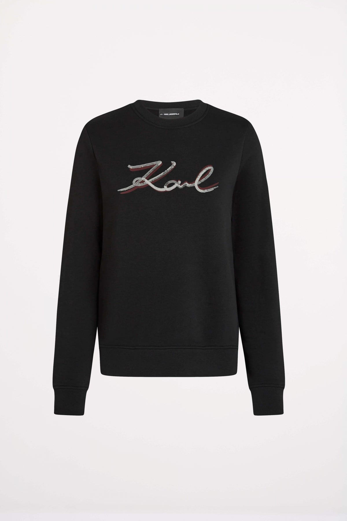 KARL LAGERFELD JEANS SIGNATURE SEQUINS SW en color BLACK  (2)