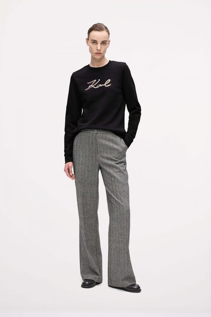 KARL LAGERFELD JEANS SIGNATURE SEQUINS SW en color BLACK  (4)
