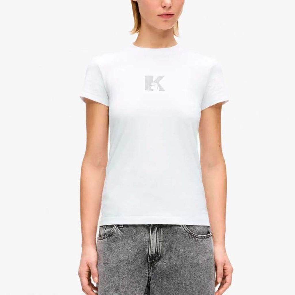 KARL LAGERFELD JEANS  KLJ SLIM SS K LOGO  en color WHITE  (6)