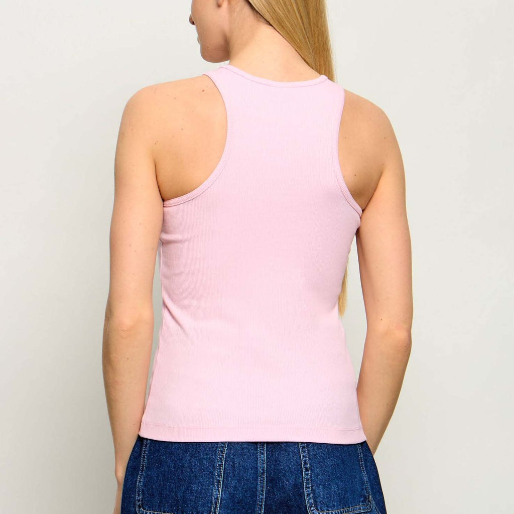 KARL LAGERFELD JEANS KLJ RIBBED LOGO TANK en color FARYTL  (5)