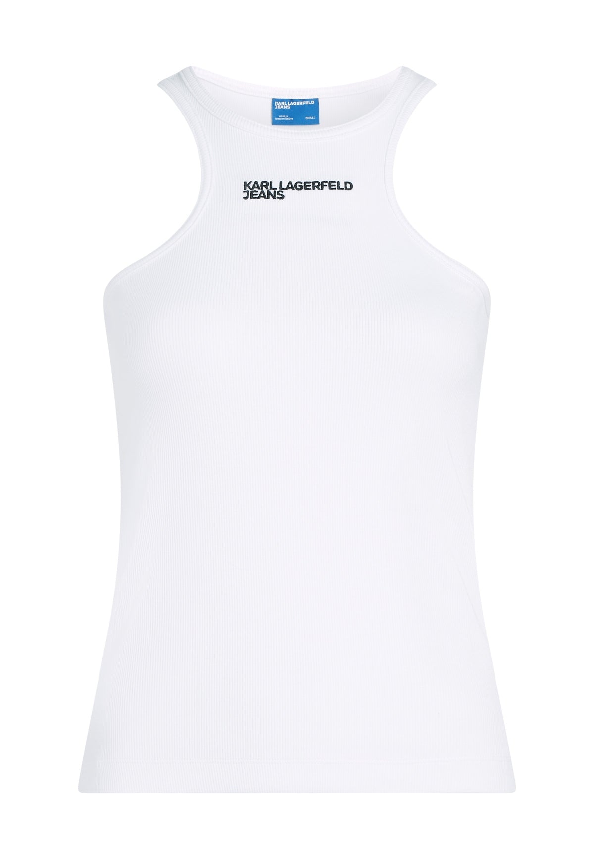 KARL LAGERFELD JEANS KLJ RIBBED LOGO TANK en color WHITE  (5)