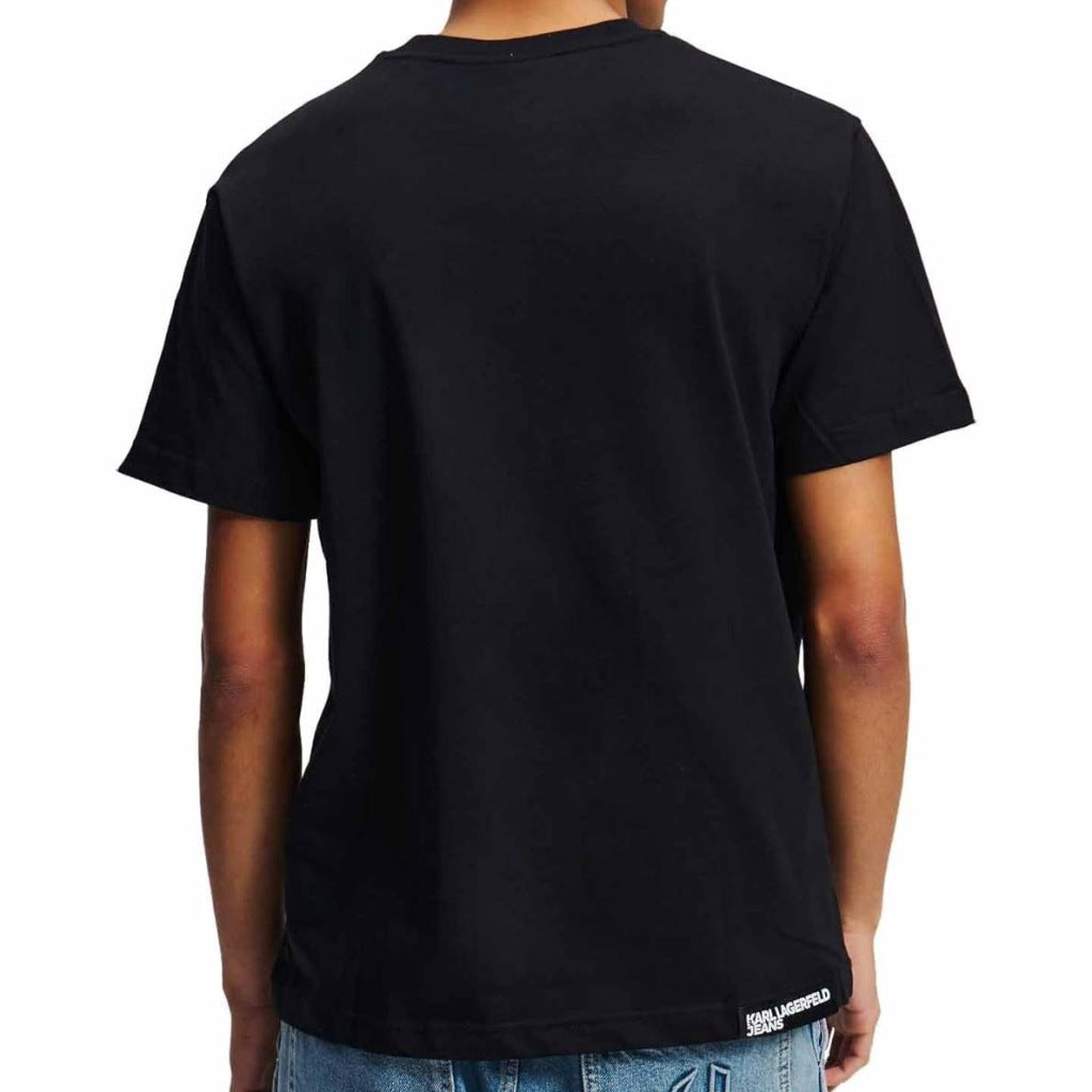 KARL LAGERFELD JEANS REG SS K LOGO TEE en color BLACK  (5)