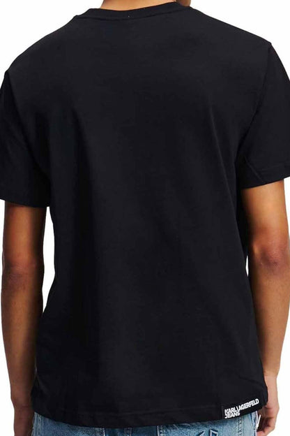 KARL LAGERFELD JEANS REG SS K LOGO TEE en color BLACK  (2)