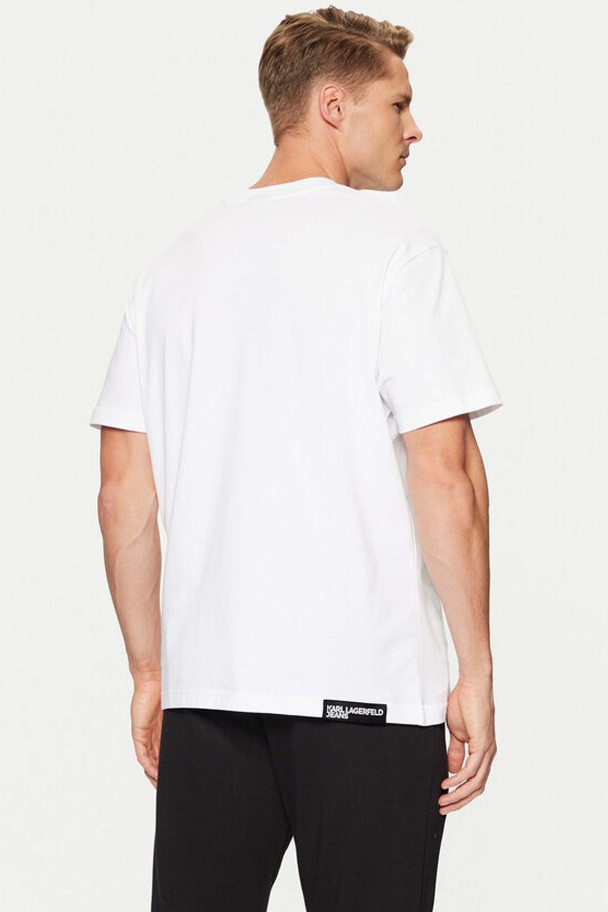 KARL LAGERFELD JEANS REG SS K LOGO TEE en color WHITE  (2)