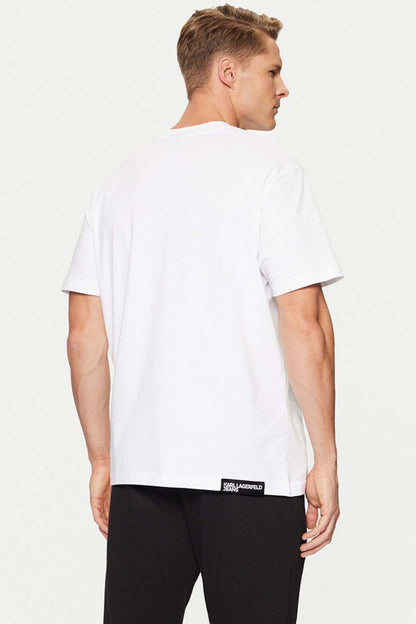 KARL LAGERFELD JEANS REG SS K LOGO TEE en color WHITE  (2)